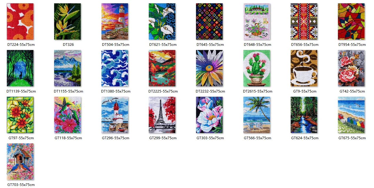 

Flowers latch hook kit rug canvas 55-75CM handwerken knooppakket diy carpet embroidery handmade accessories rose