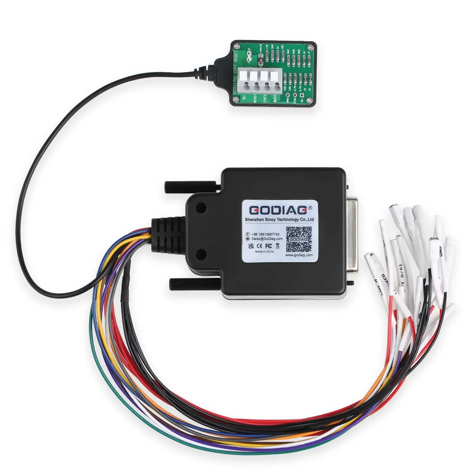 ECU GPT Boot Connector OBD2 ECU Diagnose Read Write Adapter Work With Openport GT100 For J2534 PCMFlash FoxFlash FC200 Protocol