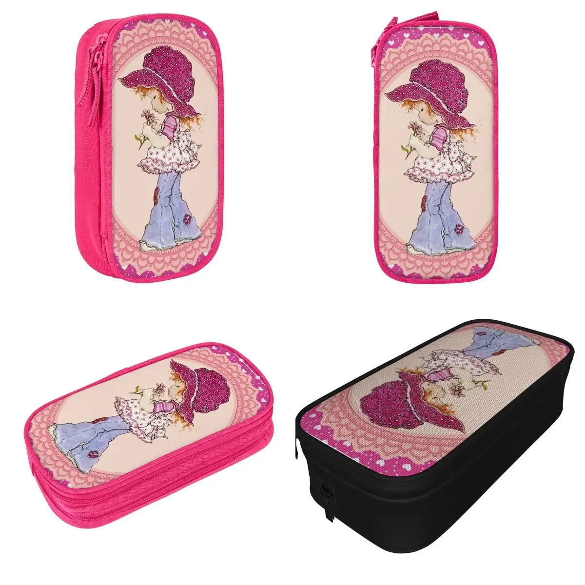 Sarah Kay With Flower Pencil Case Pen Bag Student Big Capacity Students School Gifts Pencilcases