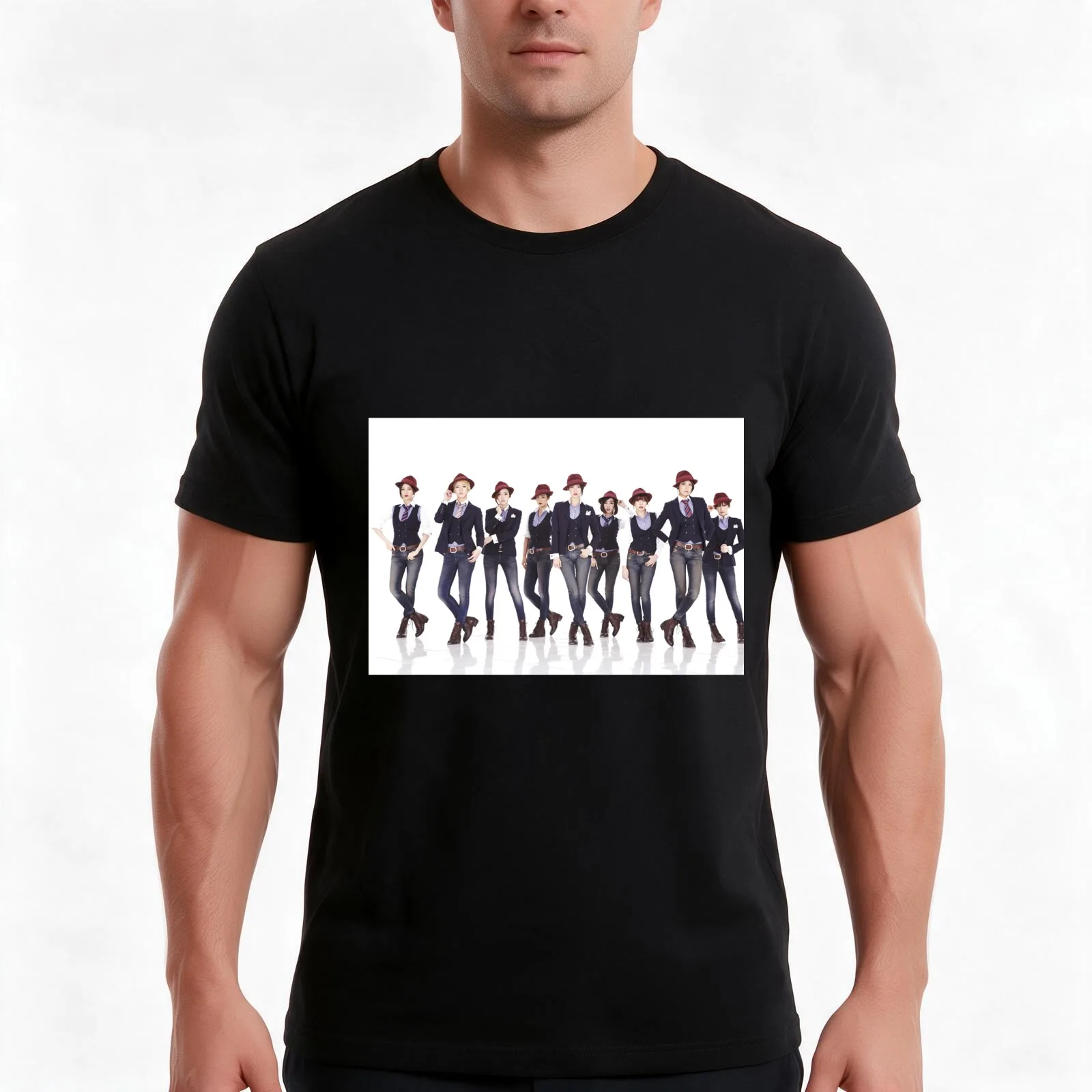 GIRLS GENERATION MR MR T-Shirt, Summer Casual Cotton Tee, Oversized Streetwear Tops, Vintage Graphic Print, Unisex Men Women