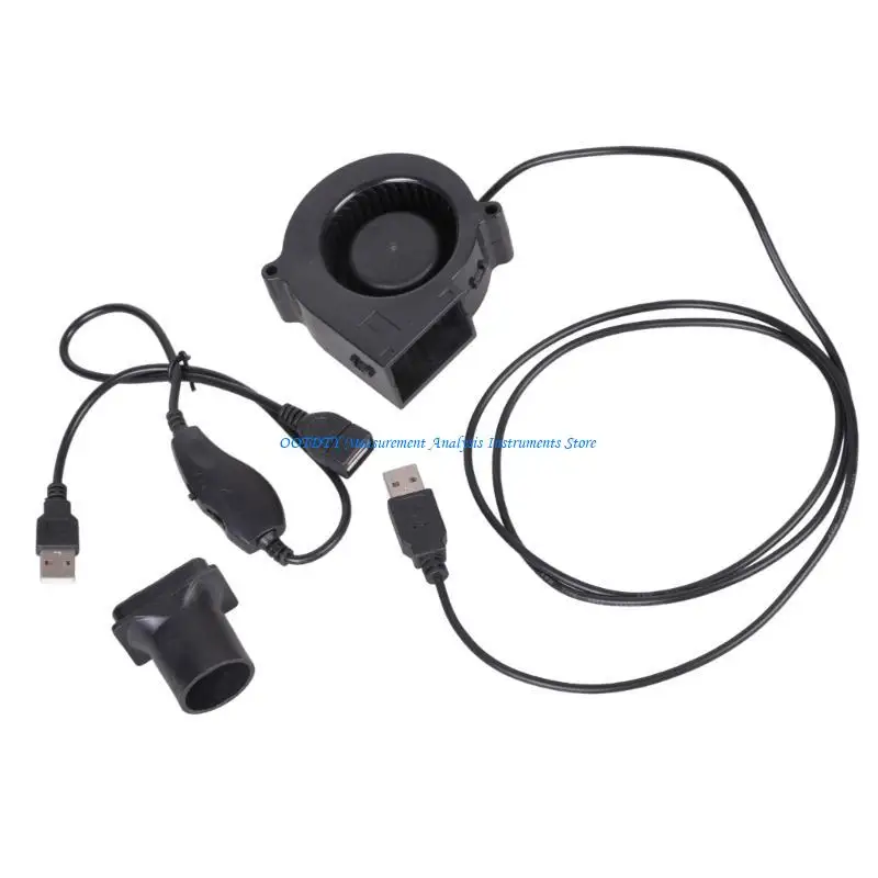 

367D USB 5V Турбовентилятор 2500 об/мин с регулятором скорости для приготовления пищи на гриле-печи