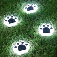 4Pcs/Set Solar Powered LED Light Outdoor Waterproof Garden Underground Lamp Decoration for Party Lawn Courtyard Walkway