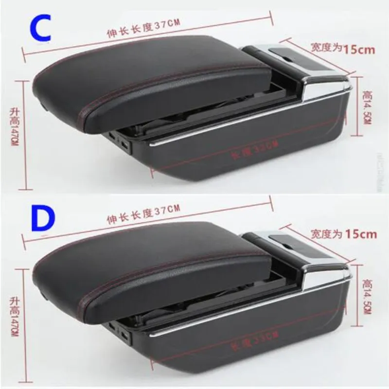 For Suzuki Swift 2005-2024 Armrest Box For Suzuki Swift Car Armrest storage Box Interior details Retrofit parts Car Accessories