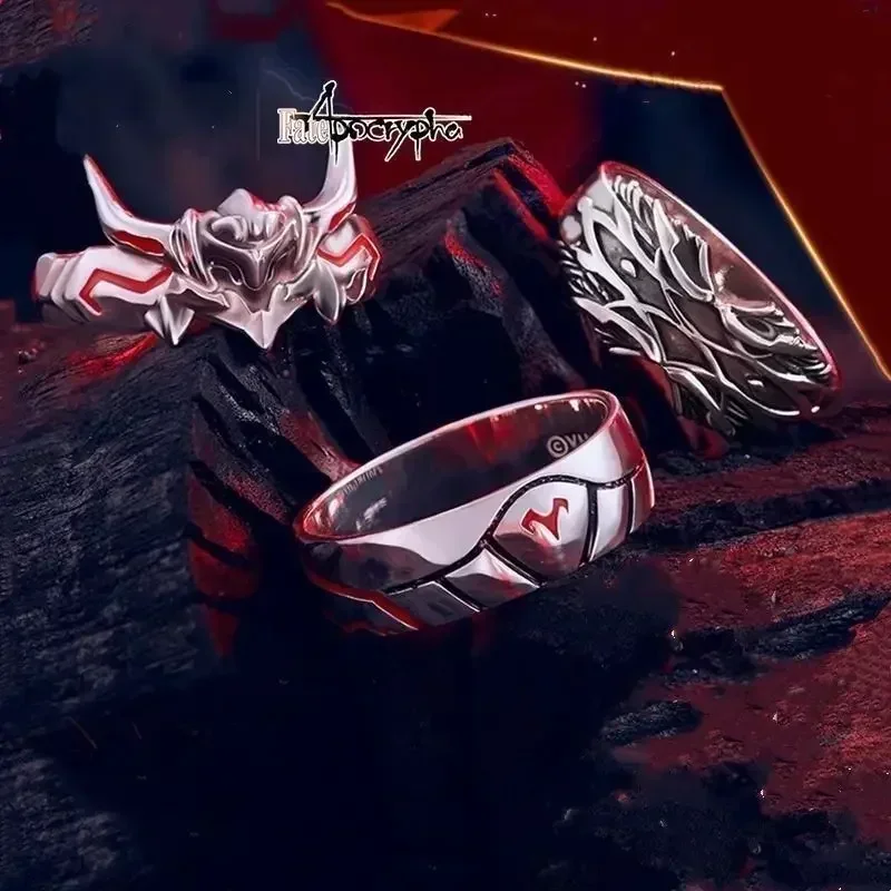 

Ins Modred Fate Series Открытое кольцо Аниме Аксессуары Серебряный орнамент 925.