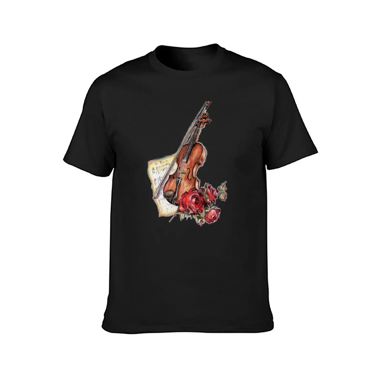 Violin story T-Shirt quick-drying plus size tops men t shirt