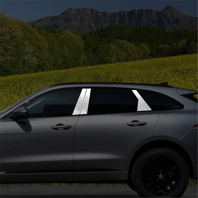 

WELKINRY для Jaguar F-Pace X761 2016-2024, кузов автомобиля из нержавеющей стали, двери, окна, центральный, средний, B C, накладка на стойку стойки