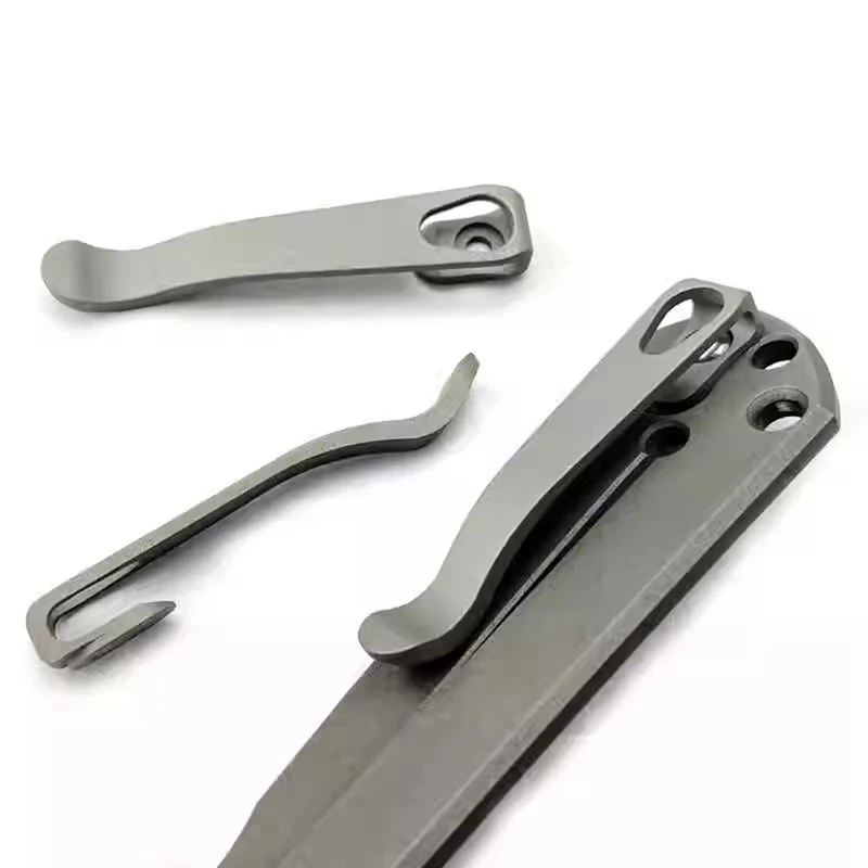 P5-CNC Titanium Knife Deep Carry Pocket Clip Back Clamp For CR Chris Reeve Umnumzaan Sebenza Knives CRK DIY Parts