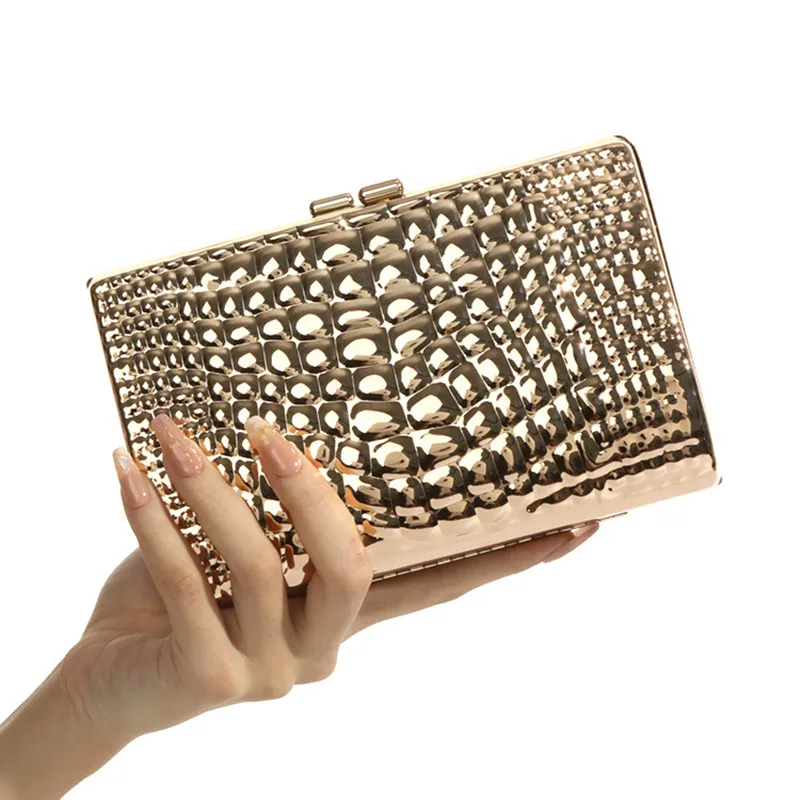 2024 Designer Bags Square Acrylic Snake Print Evening Clutch Bags Metal Chain Women\'s Shoulder Bags Party Wedding Handbag