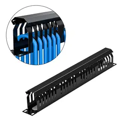 Cable Server Rack 24 Slot Offices under Desk Tray Metal Support Cord Organizer Desk Socket Holder Wire Organizers for 1U 19 inch