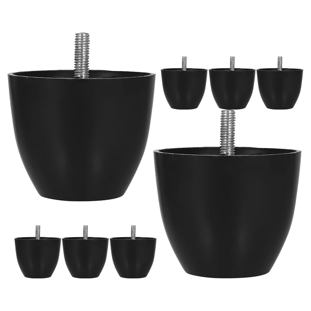 

8Pcs Round Sofa Feet Plastic Furniture Legs Durable Replacement Glides Chair Cabinet Levelers Noise-Reducing Small Furniture