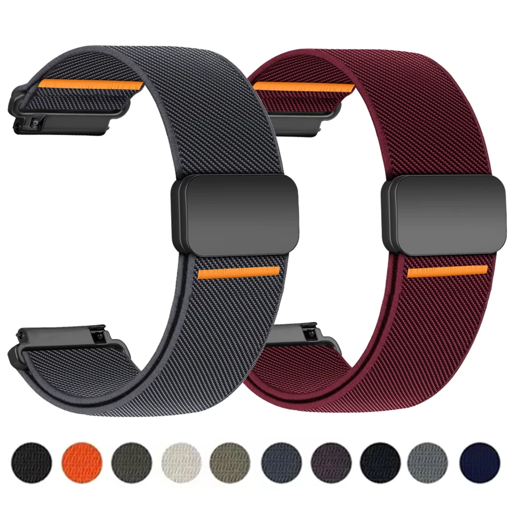 

Ремешок с магнитной пряжкой для Xiaomi Watch 2 Pro S4 S3 S2 S1 Pro Active 22 мм нейлоновый эластичный ремешок для Mi Watch Color Miwatch Color 2