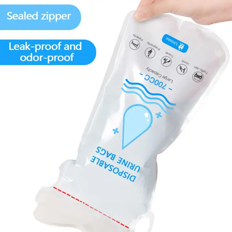 Vomit Bags Emergency 700cc Car Urine Bag Disposable Emergency Urine Bag Mobile Toilets Car Supplies Urinal Toilet Bag Universal