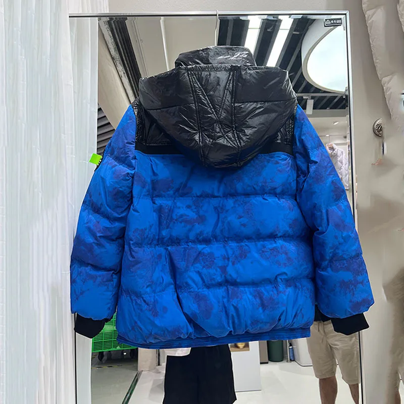 Women Print Down Jacket New Casual Style White Duck Down Jackets Autumn Winter Coats And Parkas Female Outwear