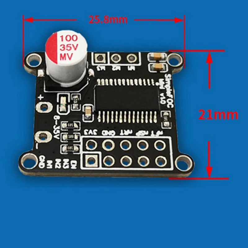 Simplefocmini Brushless DC Motor Driver Board FOC Control Driver SVPWM Control Algorithm Driver Board Module Durable Easy To Use