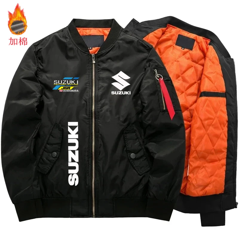 

Мужская короткая куртка Suzuki Pilot, толстая бейсбольная рубашка, повседневное пальто, ветрозащитный дизайн в стиле милитари, новинка осени-зимы 202, Coll