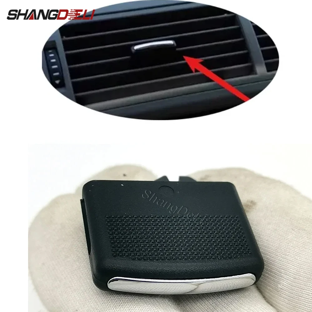 

1 шт., приборная панель автомобиля, вентиляционная решетка переменного тока, зажим для отделки, средняя левая сторона, подходит для Audi A4 B6 B7 2002-2008, зажим для управления в сборе