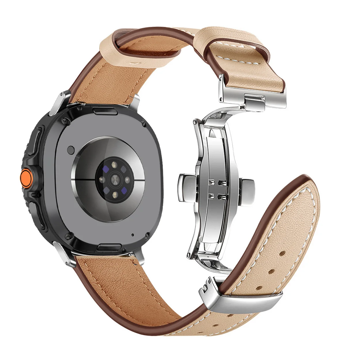 Premium-Lederarmband für Samsung Galaxy Watch 8 9 40mm 44mm Business-Armband für Galaxy Watch 8 Classic 46mm Smartwatch-Armband – Detail 18