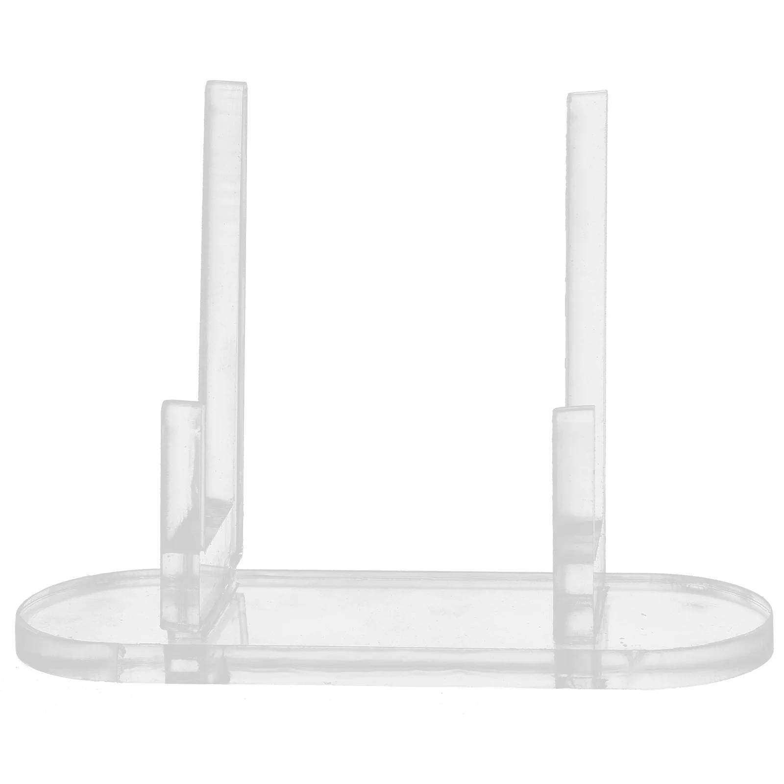 

Acrylic Vinyl Record Display Stand Clear Desktop Album Holder Stable Storage Rack for Small Card Display Organizer