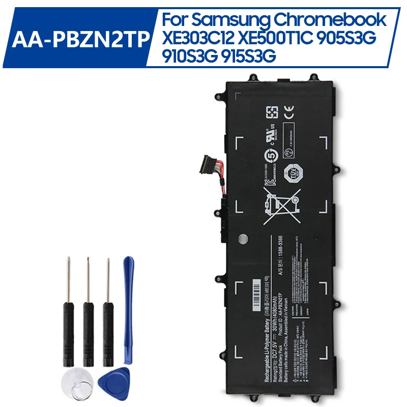 

Replacement Battery AA-PBZN2TP 30Wh For Samsung Chromebook XE303C12 XE500T1C 905S3G 910S3G 915S3G