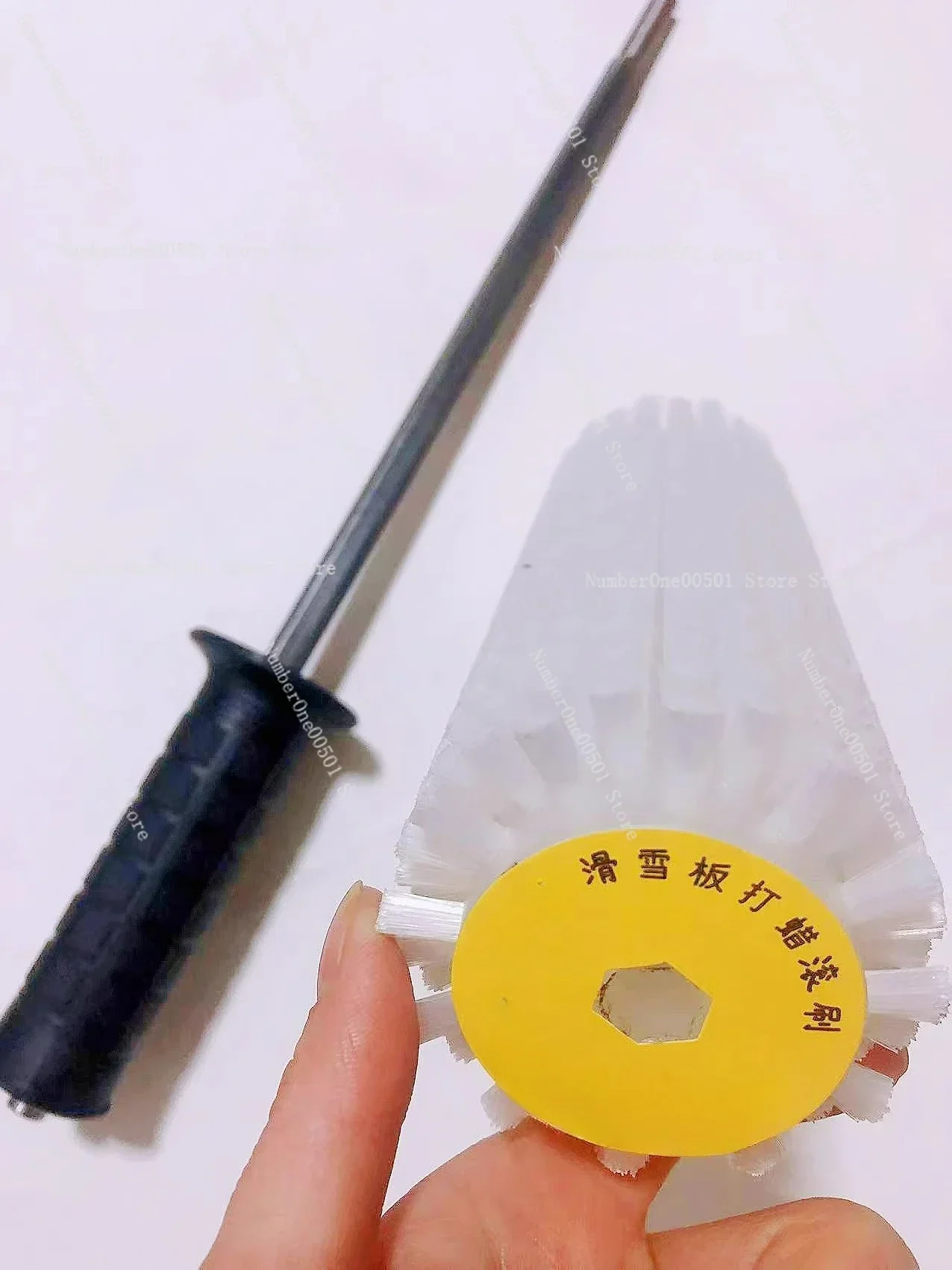 Snowboard Waxing Roller Polishing Roller Snowboard Waxing Set Nylon  Horse Hair Brush Copper Wire Brush