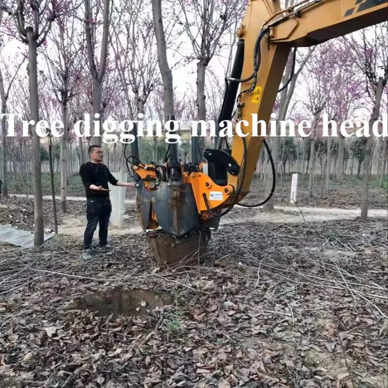 Escavatore per alberi escavatore grande escavatore idraulico per piantine macchina per spostare alberi completamente automatica con palla del terreno