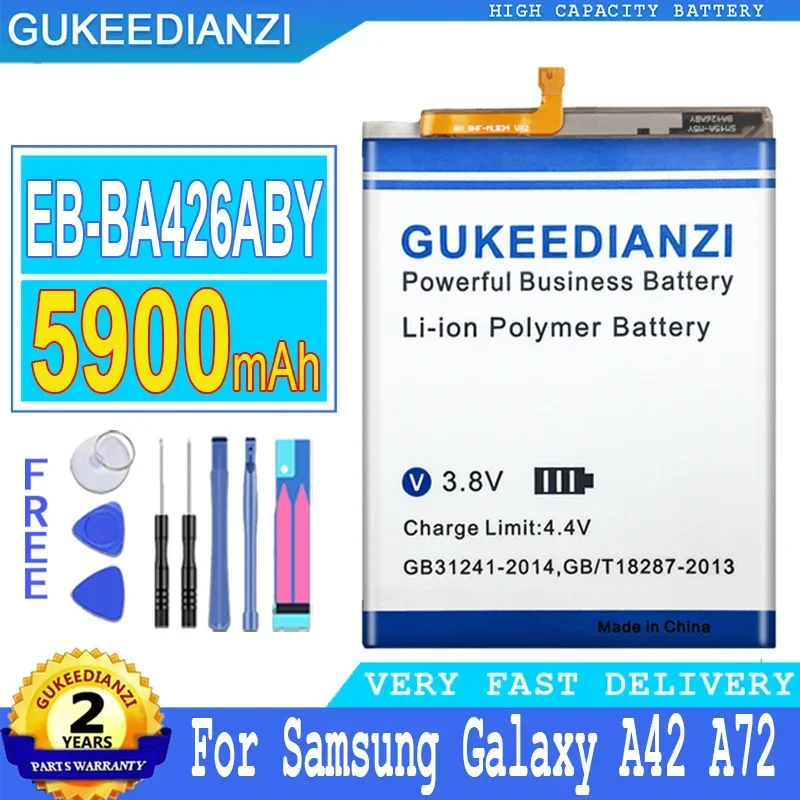 Rechargeable Battery, EB-BA426ABY, EB BA426ABY, EBBA426ABY, For Samsung Galaxy A42, A72, A32, A426, 5900mAh,