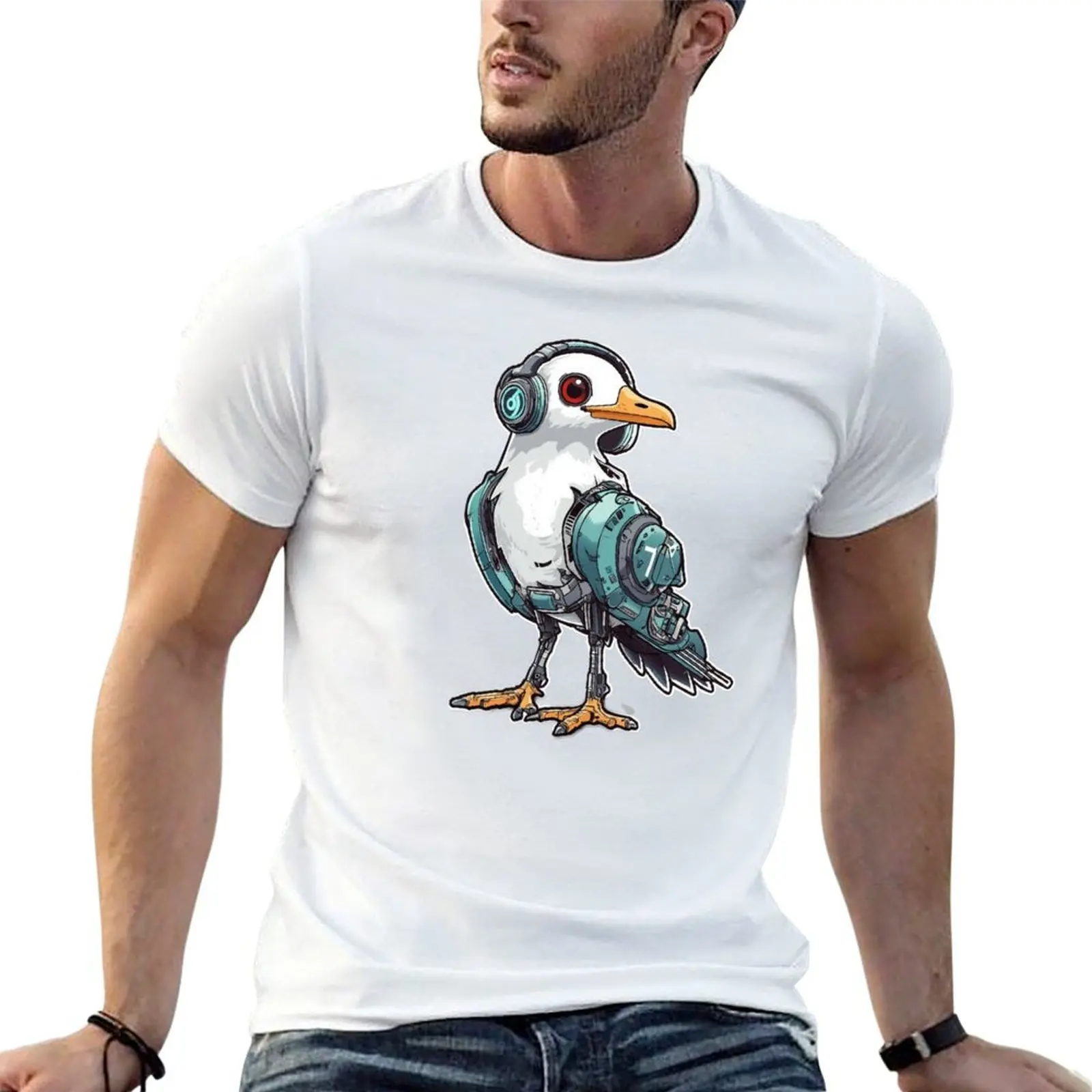 

Music Seagull - The Cyberpunk of Sound T-Shirt mens graphic t shirts man t shirt cotton essential t shirt T-shirt