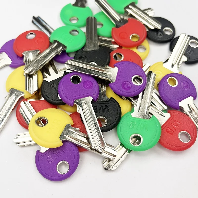 100PCS/LOT Color S slot key blanks Guli key blanks spherical locks room door key blanks