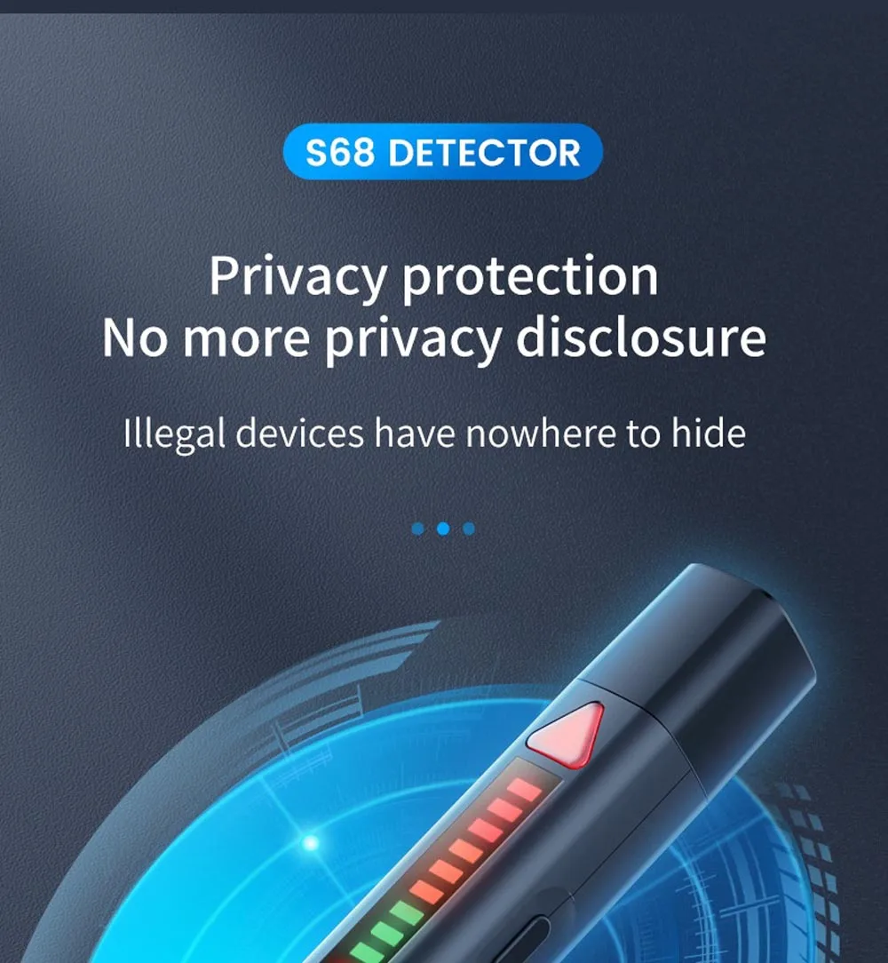 Infrared Magnetic GPS Scanner Pen Hotel Guest Room Anti-Peeping Camera Eavesdropping Positioning Monitoring Detector Alarm PQ622