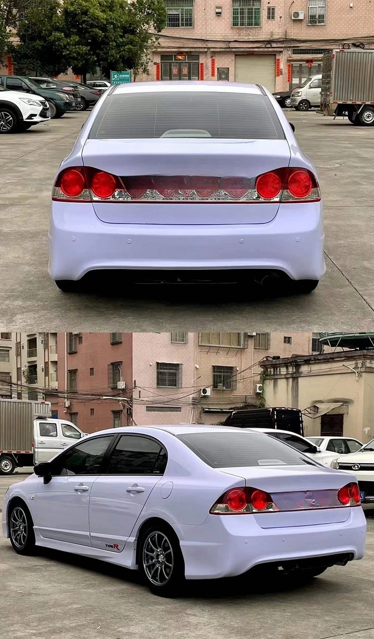 

Подходит для Honda Siming, модификация, большой объемный задний бампер, задний бампер FD2, боковая юбка, модификация заднего вида для губ