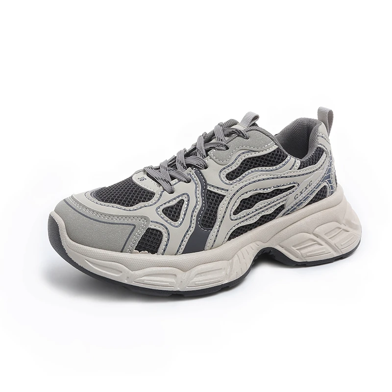 2026 New Women's Dad Shoes Style Spring Autumn Popular Thick Bottom Heightening Sports Casual Shoes Breathable Wear Resistant