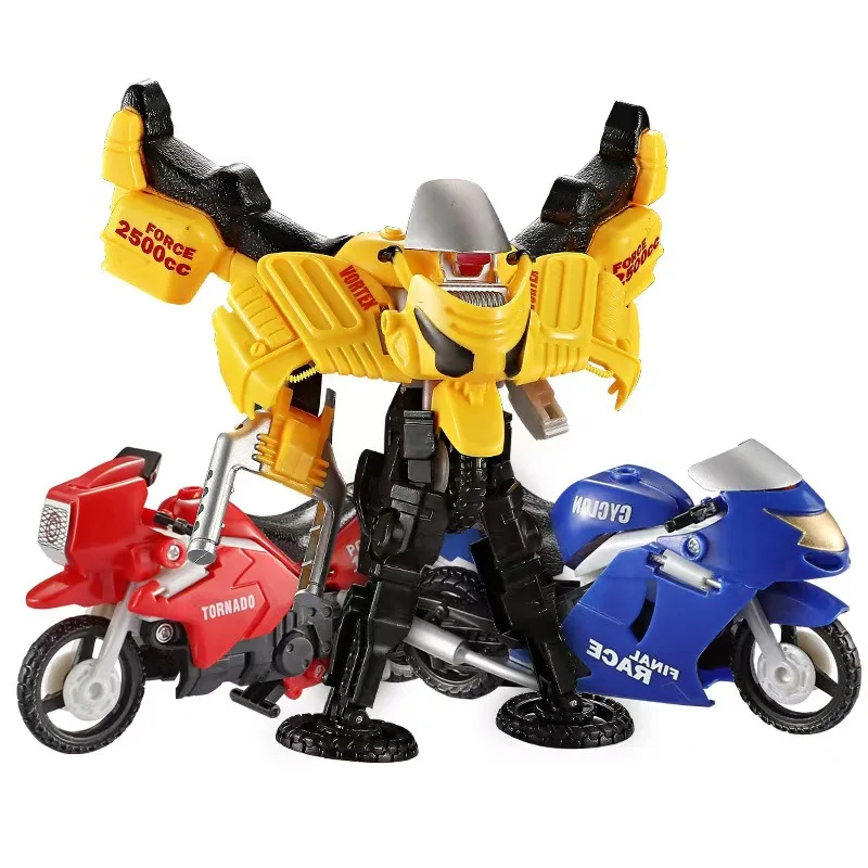 Simulation children's motorcycle toy model race car decoration boy children toy gift Motorcycle Transformers