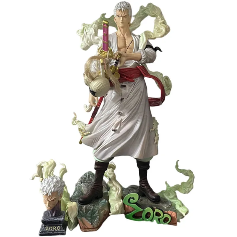 

30-сантиметровая аниме-фигурка Ророноа Зоро из One Piece, коллекционная статуэтка Nika Zoro, модель GK, подарок