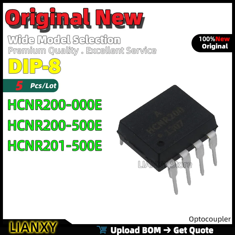 5 uds DIP-8 HCNR200-000E HCNR200-500E HCNR201-500E optoacoplador nuevo Original
