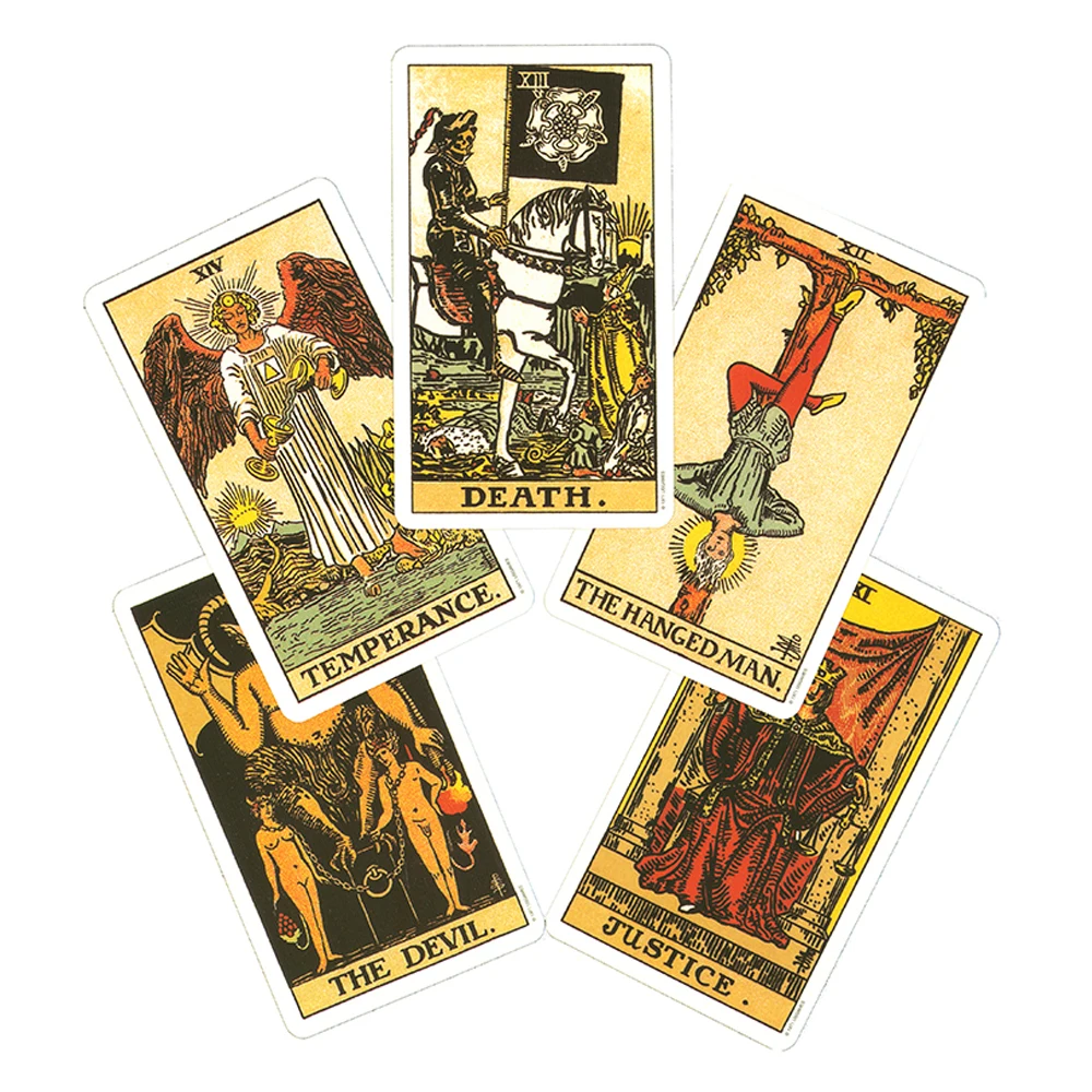 Rider Tarot Deck Tarot Card for Beginners with English Version Guidebook Relationship Waite Board Game Guidance Divination