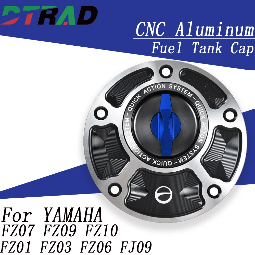 

FZ-09 2015-2025 Motorcycle Racing Quick Plug Lock Fuel Tank Cap For YAMAHA FZ09 FZ07 FZ10 FJ09 FZ1 FZ6 Keyless Gas Oil Cover
