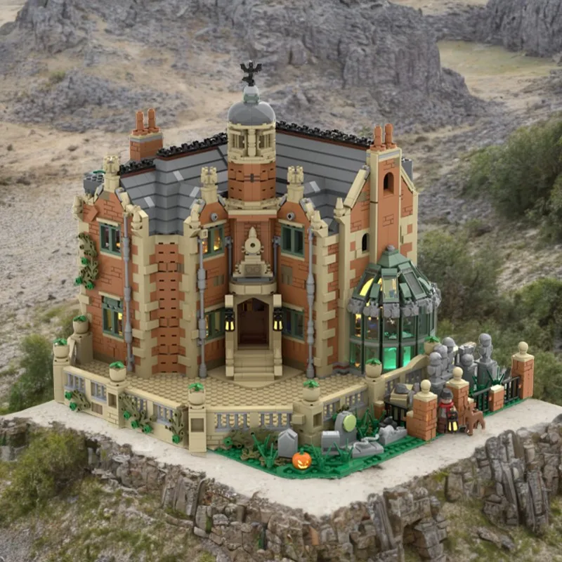

4504 шт., набор MOC Mansion The Hauntedser: строительные блоки STEM для детей, идеальные игрушки в подарок на день рождения и Рождество