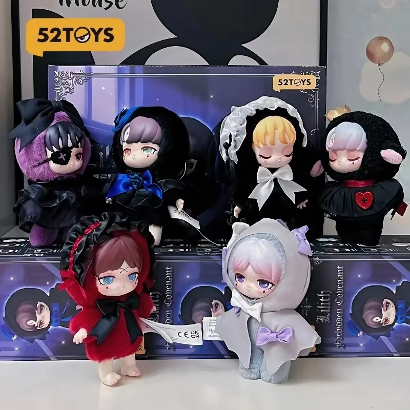 

52TOYS Lilith Forbidden Contract Plush Pendant Blind Box Collectible Anime Desktop Decoration Dolls For Blind Box Collectors