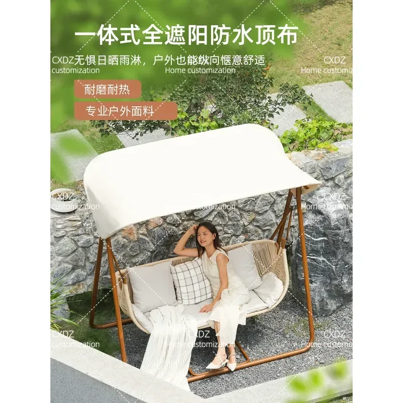 Outdoor Hammock Swing Chair Double Hanging Bed Rocking Chair for Adults Homestay Garden Patio Relaxation Furniture