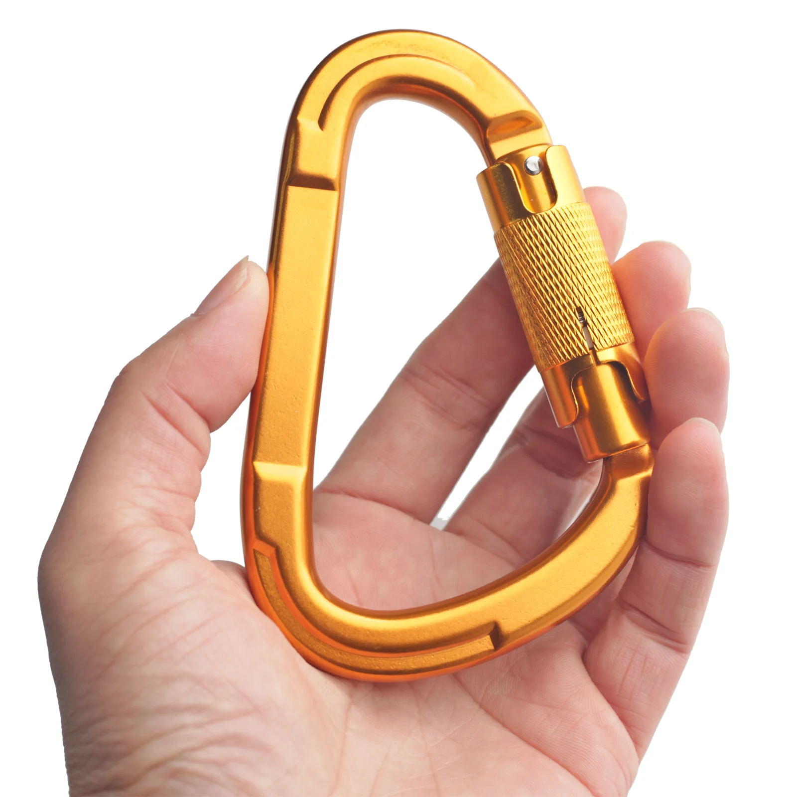 D-Shaped Master Karabiner Hook for Climbing, Auto Locking Carabiners, Climbing, Climbing, Mountaineering, Arborist Tree, 25KN