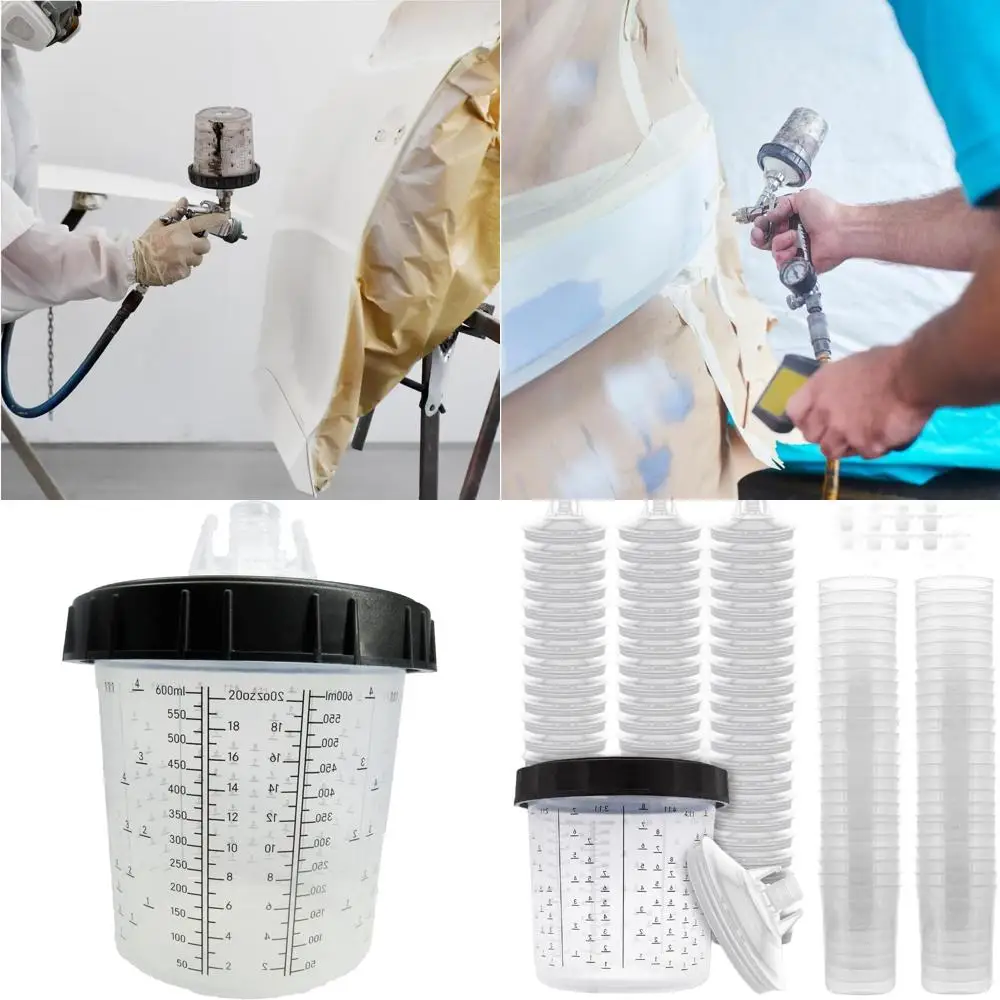 

Одноразовые вкладыши и крышки для пистолета-распылителя — 50 вкладышей, 50 крышек, 1 жесткий стакан, 20 вилок — 600 мл | 20 унций | Compatibi 125 микрон