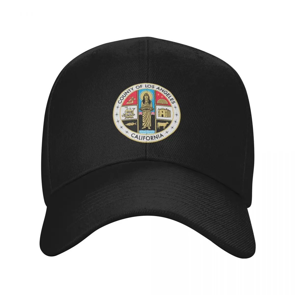 Seal of Los Angeles County, California Baseball Cap Ball Cap Beach Outing Sunscreen Women's Men's