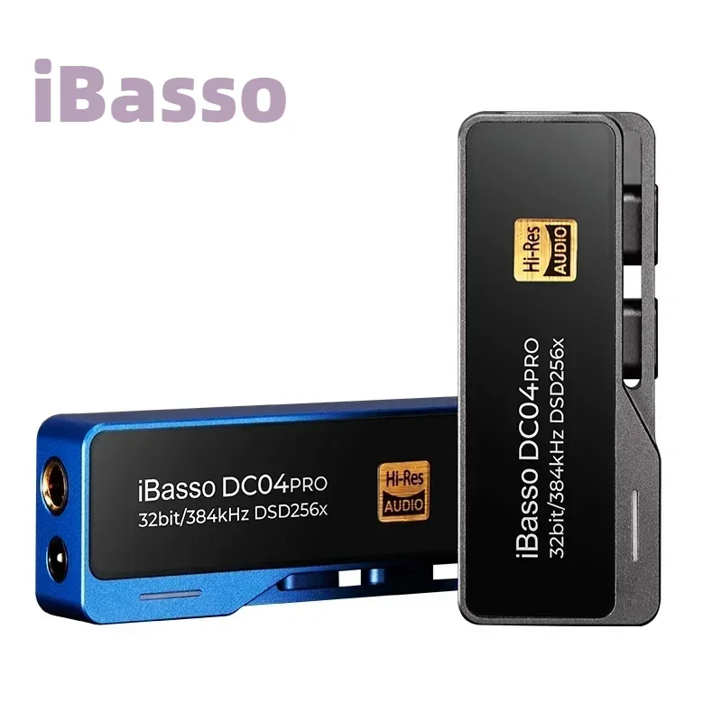 ibasso DC04Pro Decoder USB DAC AMP Type C to 3.5mm 4.4mm Lossless Hi-Fi Audio Earphones Power Amplifier wired DSD256 small tail