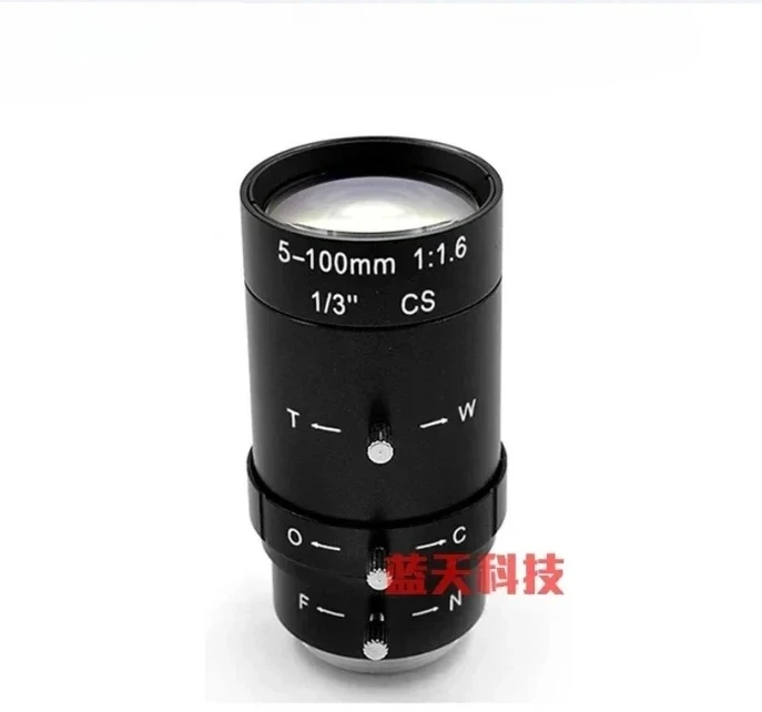 

5-100mm high-definition monitoring camera manual zoom all metal lens night vision instrument infrared CS interface telephoto