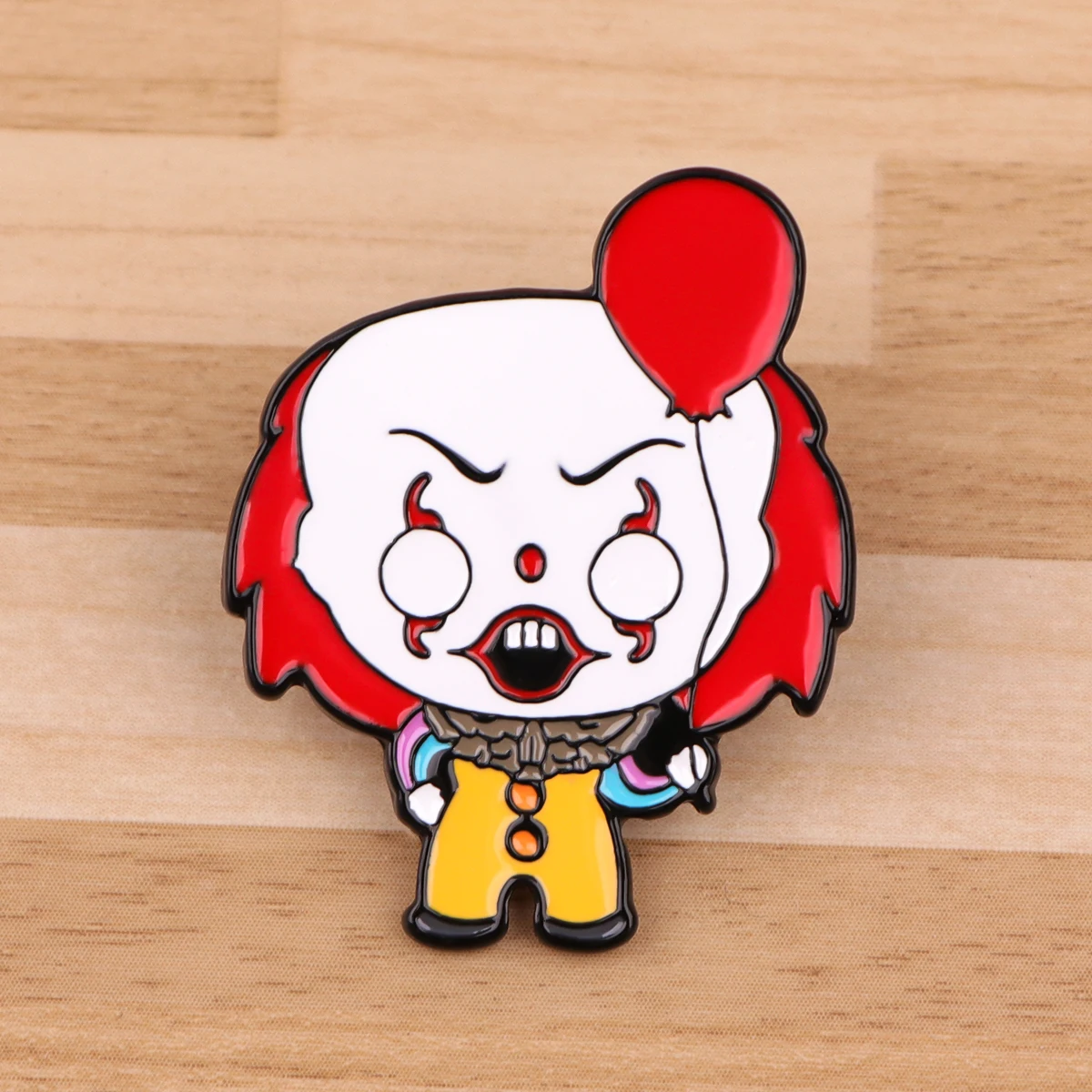 Movies Clown Enamel Brooches Terror Type Brooches For Women Badges Lapel Pins for Backpacks Fashion Jewelry Accessories Gifts