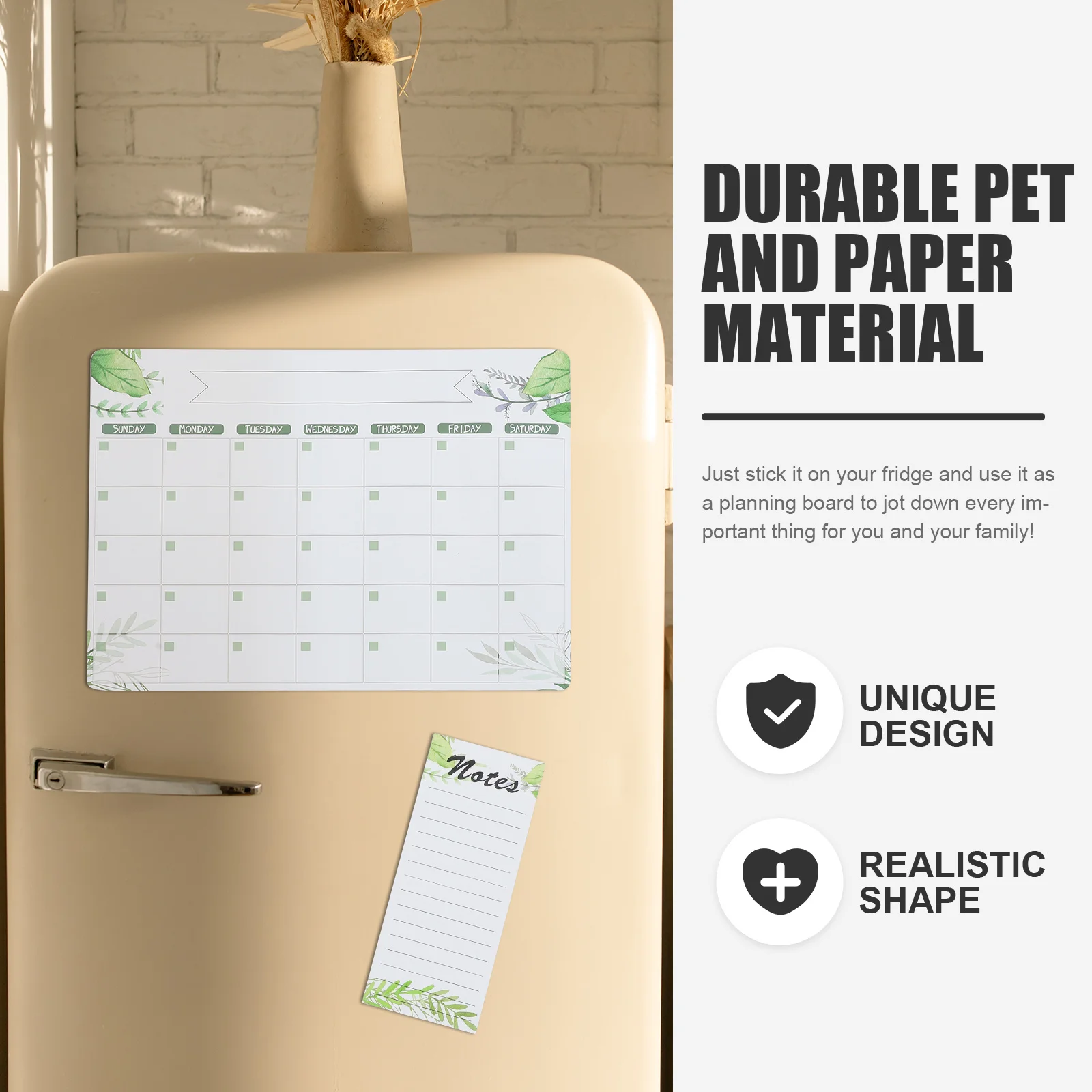 

1Set Magnetic Reminder Board Fridge Dry Erase Whiteboard Schedule Planner Message List Planning Writing Board Fridge Calendar