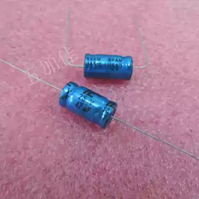 10-100pcs BPAM 25V47UF 85 ° C non-polar imported axial electrolytic capacitors