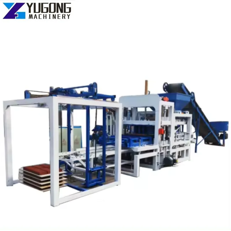 YG Automatic Brick Making Machine Concrete Block Molding QT5-15 Block Making Machine Cement Hollow Solid Brick Making Machine