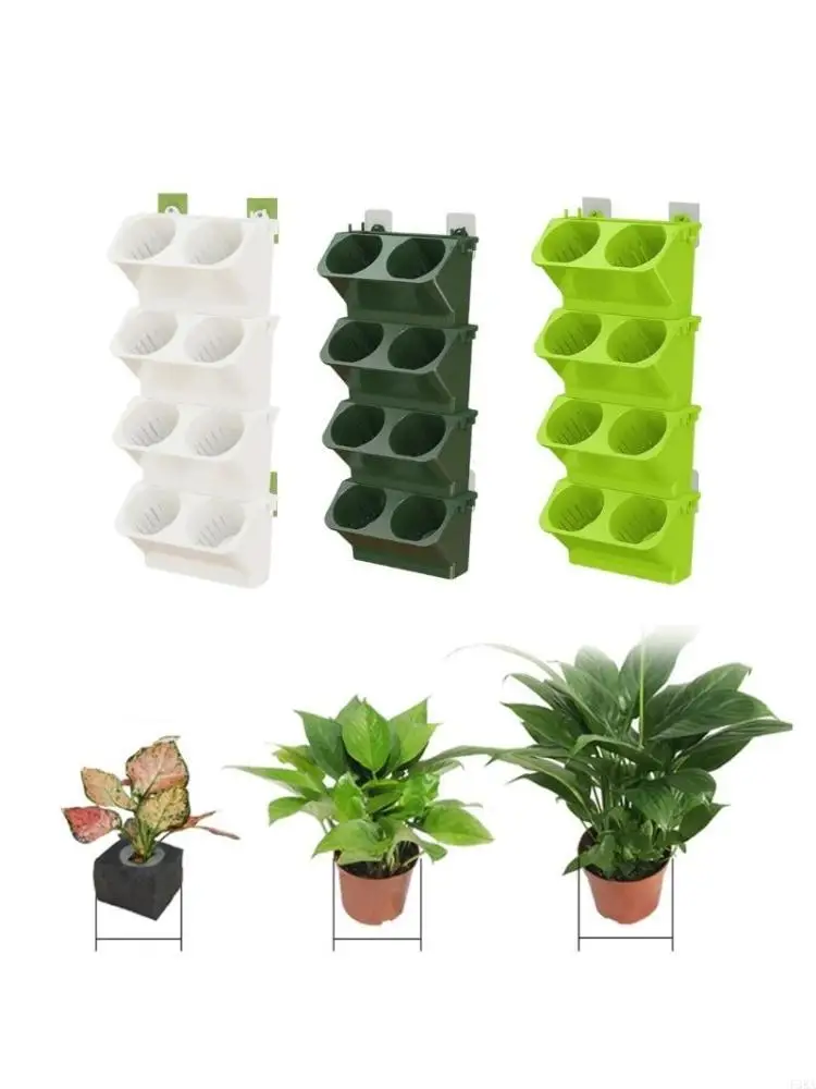 Lazy Plant Pots Wall Mounted Plant Pots For Vertical Gardening Space Saving