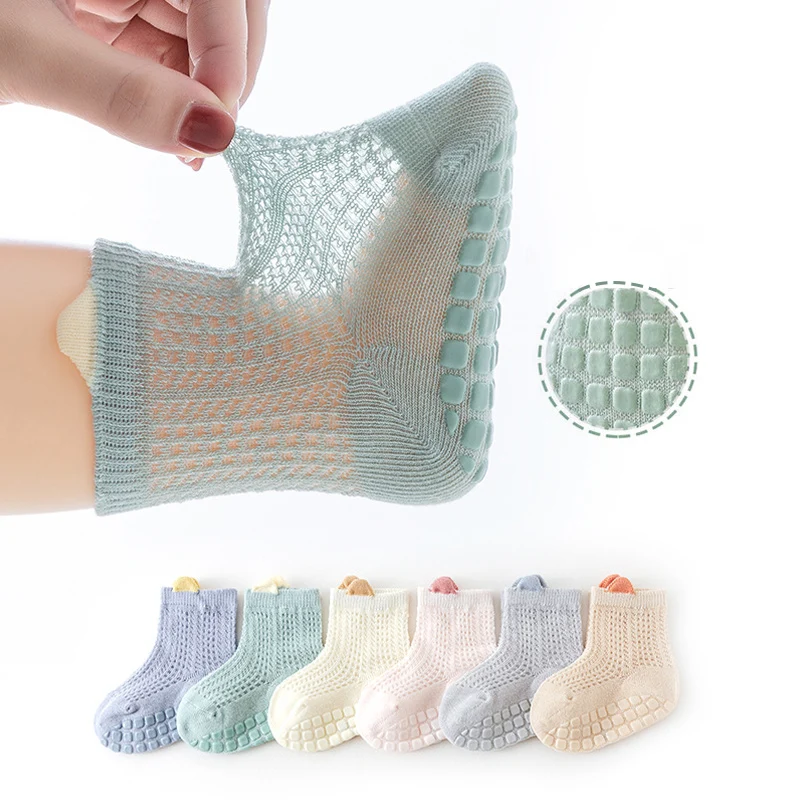 

1 Pair Summer Baby Mesh Socks Soft Cotton Newborn Sock Princess Infant Toddler Girls Cute Breathable Socks